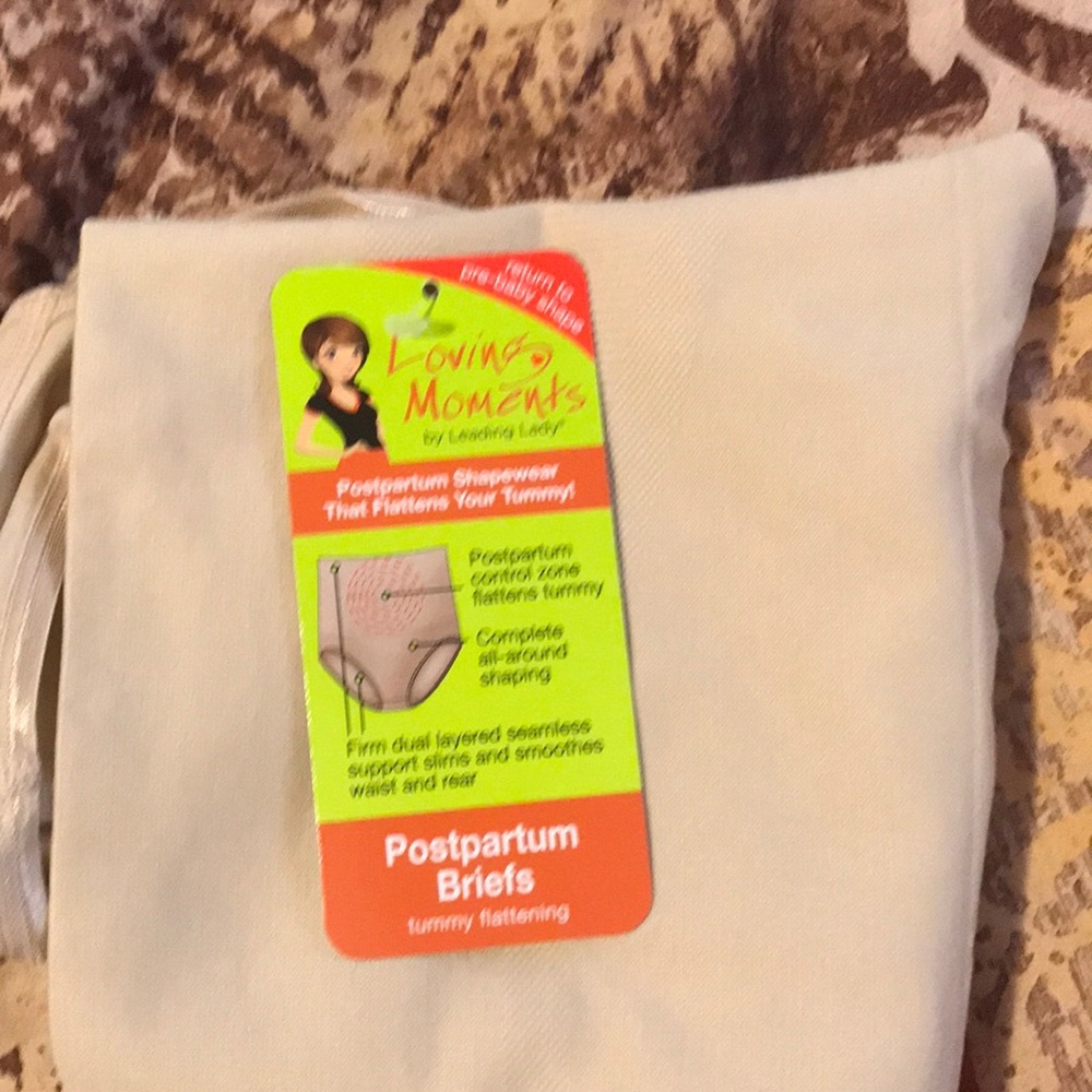 Leading lady loving postpartum shape wear briefs